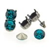 Ohrstecker Fassung für 8 mm Chatons, Rivoli Swarovski Stein