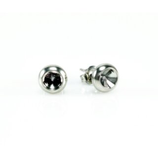 Stud Earring setting for 4 mm Chatons Swarovski Crystals