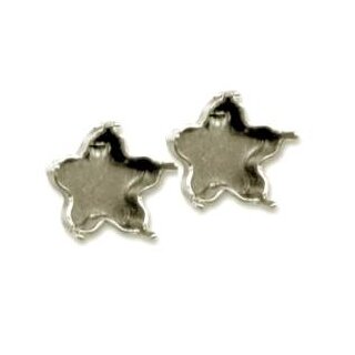 Stud Earring setting for 10 mm Flower Swarovski Crystals