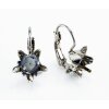 Earring setting for 10 mm Star Swarovski Crystals