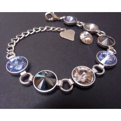 Armband Fassung für 10 mm Rivoli Swarovski Stein