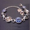 Bracelet setting for 10 mm Rivoli Swarovski Crystals