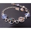 Bracelet setting for 10 mm Rivoli Swarovski Crystals