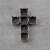 Kreuz Anhänger Fassung für 8 mm Chatons, Rivoli Swarovski Stein