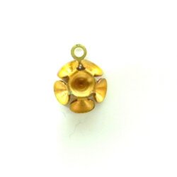 Blumen Anhnger Fassung fr 4 mm Chatons Swarovski Stein
