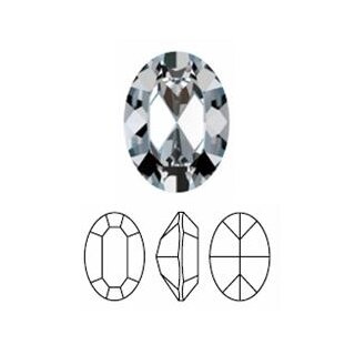 8x6 mm Oval Swarovski Kristall - 10 Stk.