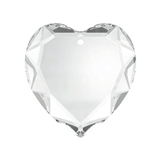 18 mm Flat Heart Pendant Swarovski Kristall