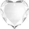 18 mm Flat Heart Pendant Swarovski Kristall