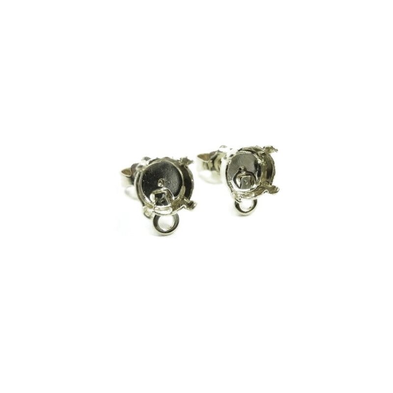 Stud Earring setting with Loop for 1088, ss29 (6 mm), 5,00