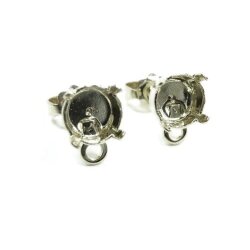 Stud Earring setting with Loop for 1088, ss29 (6 mm)