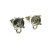 Stud Earring setting with Loop for 1088, ss29 (6 mm)