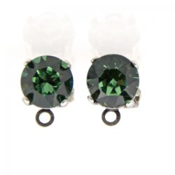 Stud Earring setting with Loop for 1088 or 1122, ss39 (8 mm)