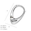 17,7x10,2 mm leverback  925 Silver