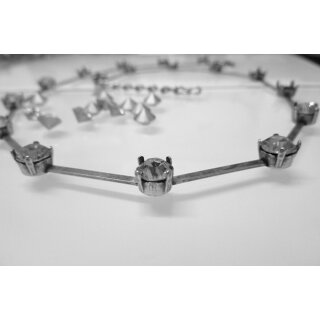 Ketten Fassung fr 6 mm Chatons Swarovski Stein