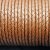 1 m Copper, braided Leather 4 mm