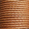 1 m Copper, braided Leather 4 mm