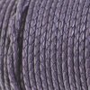 1 m dark purple, braided Leather 4 mm