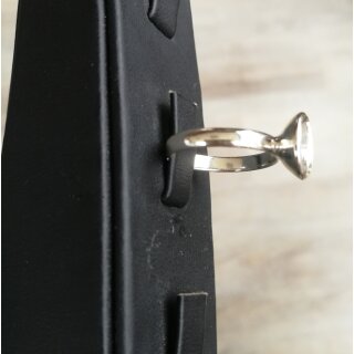 Ring Fassung fr 8 mm Rivoli Swarovski Stein