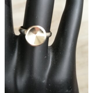 Ring Fassung fr 8 mm Rivoli Swarovski Stein