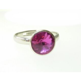 Ring Fassung fr 10 mm Rivoli Swarovski Stein
