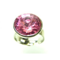 Ring setting for 14 mm Rivoli Swarovski Crystals