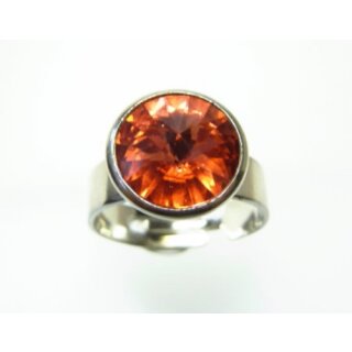 Ring Fassung fr 10 mm Rivoli Swarovski Stein