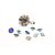 Ball Pendants setting for 8 mm Chatons Swarovski Crystals