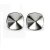 Stud Earring setting for 12 mm Cushion Square Swarovski Crystals
