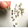 Stud Earring setting for 6 mm Cube Swarovski Crystals