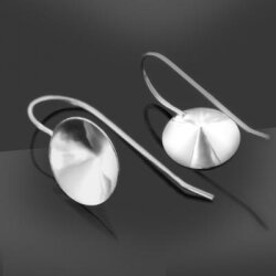 Earhook 925 Silver for Swarovski No. 1122, ss47 (10 mm)