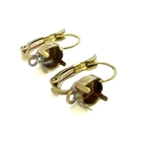 Earring setting with Loop for 1088, ss29 (6 mm)