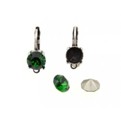 Earring setting with Loop for 1088 or 1122, ss39 (8 mm)