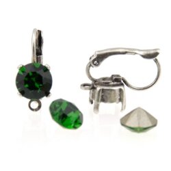 Earring setting with Loop for 1088 or 1122, ss39 (8 mm)