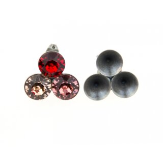 Ohrstecker Fassung fr 8 mm Chatons Swarovski Stein