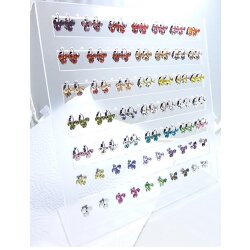 Earring setting for 8 mm Chatons Swarovski Crystals