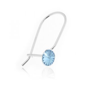 Ohrhaken 925 Silber fr Swarovski Nr. 1122, ss24 (5 mm)