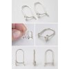 Earhook 925 Silver for Swarovski No. 1122, ss24 (5 mm)