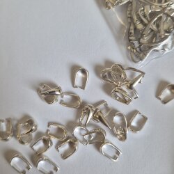 1 Stück Collierschlaufe aus 925 Sterling Silber