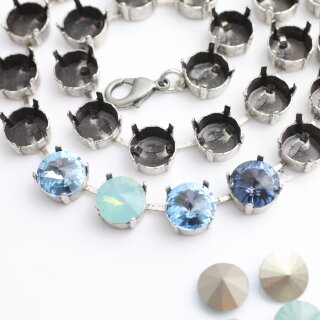 necklace setting for 12 mm Rivoli Swarovski Crystals