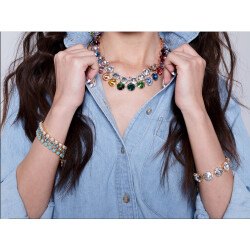 necklace setting for 12 mm Rivoli Swarovski Crystals