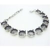 Bracelet setting for 12 mm Rivoli Swarovski Crystals