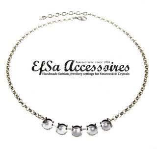 Ketten Fassung fr 12 mm Rivoli Swarovski Stein