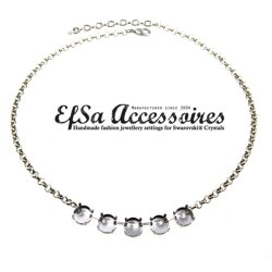 necklace setting for 12 mm Rivoli Swarovski Crystals