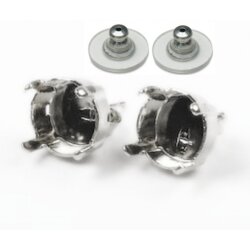 Ohrstecker Fassung fr 12 mm Rivoli Swarovski Stein