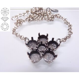 Ketten Fassung fr 6 und 8 mm Chatons Swarovski Stein