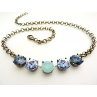 Ketten Fassung fr 10 mm Chatons, Rivoli Swarovski Stein