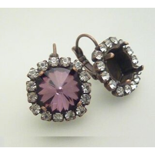 Earring setting for Swarovski Crystals 1088 or 1122, ss47 (10 mm)