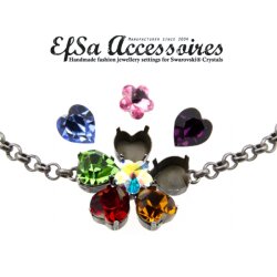 necklace setting for Swarovski Crystals 4800, 11x10 mm...