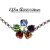 necklace setting for Swarovski Crystals 4800, 11x10 mm and 4744, 10 mm