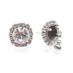 Stud Earring setting for Swarovski Crystals 1088 or 1122,...